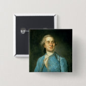 Badge Carré 5 Cm Portrait de Louis XVI 1775 (Devant & derrière)
