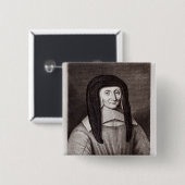 Badge Carré 5 Cm Portrait de Louise de Marillac (Devant & derrière)