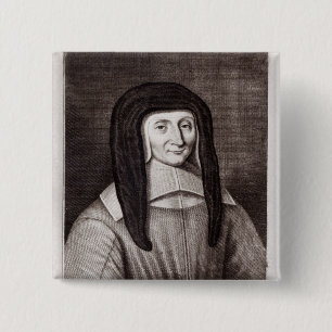 Badge Carré 5 Cm Portrait de Louise de Marillac