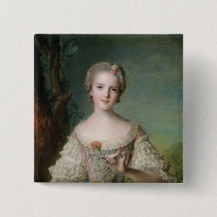 Badge Carré 5 Cm Portrait de Madame Louise De France