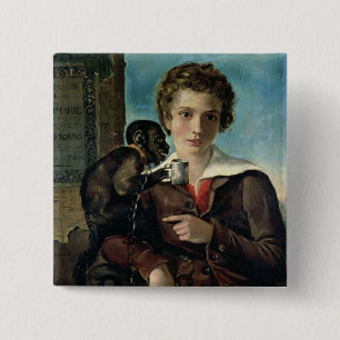 Badge Carré 5 Cm Portrait de Marius Petipa dans le ballet