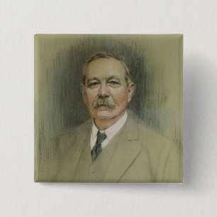 Badge Carré 5 Cm Portrait de monsieur Arthur Conan Doyle