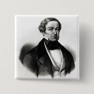Badge Carré 5 Cm Portrait de monsieur Robert Peel
