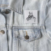Badge Carré 5 Cm Portrait de Nicolas Appert (En situation)