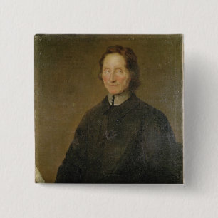 Badge Carré 5 Cm Portrait de Nicolas de Malebranche