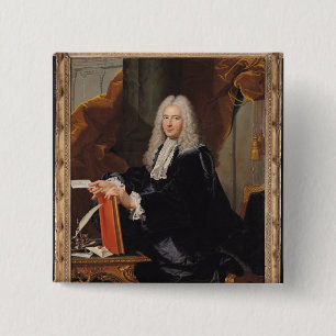 Badge Carré 5 Cm Portrait de Philibert Orry