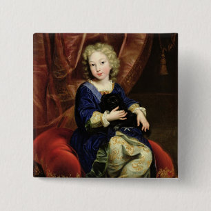 Badge Carré 5 Cm Portrait de Philippe De France