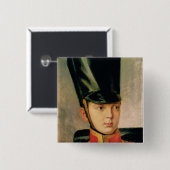 Badge Carré 5 Cm Portrait de Prince héritier Alexandre (Devant & derrière)