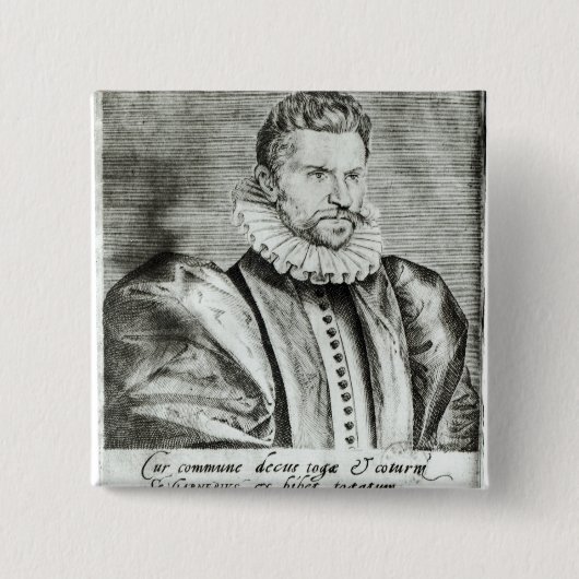 Badge Carré 5 Cm Portrait de Robert Garnier (Devant)