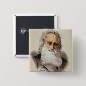 Badge Carré 5 Cm Portrait de Robert Moffat (1795-1883) (lithium de (Devant & derrière)