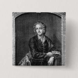 Badge Carré 5 Cm Portrait de Thomas Gray