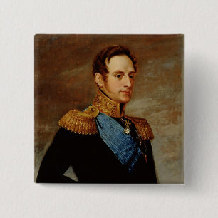Badge Carré 5 Cm Portrait de tsar Nicholas I 1826