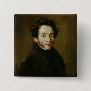 Badge Carré 5 Cm Portrait de von de Karl Maria Friedrich Ernst