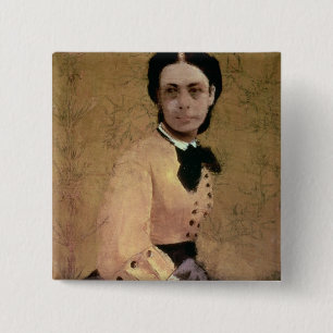Badge Carré 5 Cm Portrait d'Edgar Degas de Pauline de Metternich