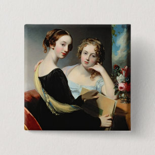 Badge Carré 5 Cm Portrait des soeurs de McEuen, après 1823