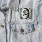 Badge Carré 5 Cm Portrait d'Ovid (En situation)