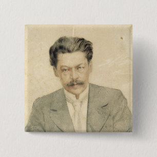 Badge Carré 5 Cm Portrait du compositeur Anton Arensky