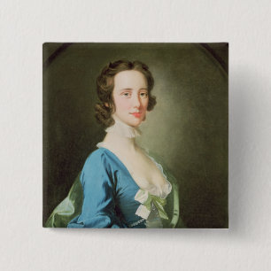 Badge Carré 5 Cm Portrait d'une femme