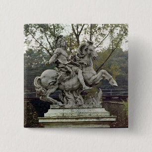 Badge Carré 5 Cm Portrait équestre de Louis XIV 2