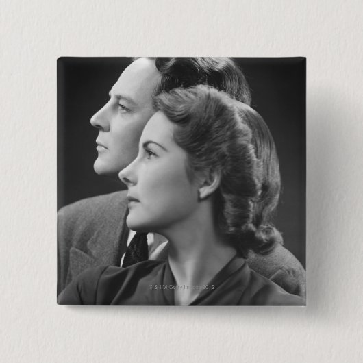 Badge Carré 5 Cm Pose des couples (Devant)