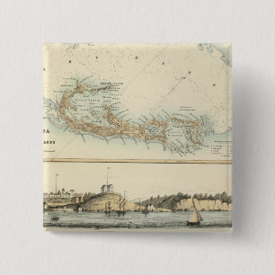 Badge Carré 5 Cm Possession britannique d'Indiens de l'Ouest