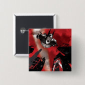 Badge Carré 5 Cm Poster AC - Batman volant (Devant & derrière)