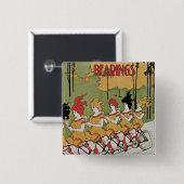 Badge Carré 5 Cm Poster de bicyclettes de roulements (Devant & derrière)