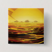 Badge Carré 5 Cm Poster de l'espace rétro - La plus grande lune de (Devant)