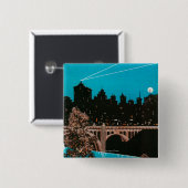 Badge Carré 5 Cm Poster publicitaire Spokane #1Spokane, WA (Devant & derrière)