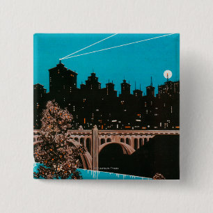 Badge Carré 5 Cm Poster publicitaire Spokane #1Spokane, WA