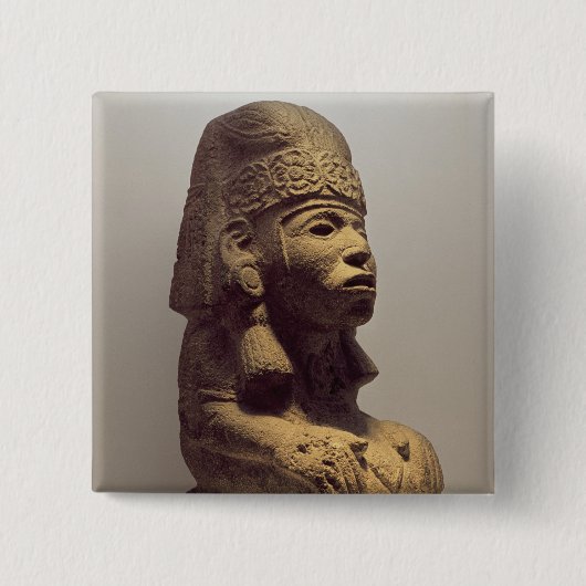 Badge Carré 5 Cm Pot sous forme de chiffre d'agenouillement, (Devant)