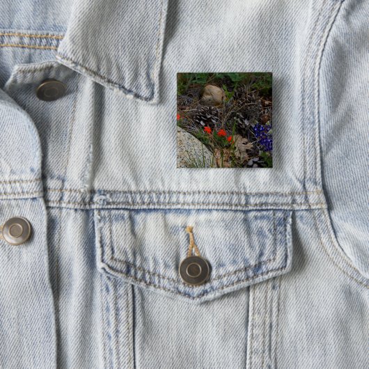 Badge Carré 5 Cm Potpourri (En situation)