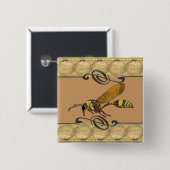 Badge Carré 5 Cm Potter Wasp (Devant & derrière)