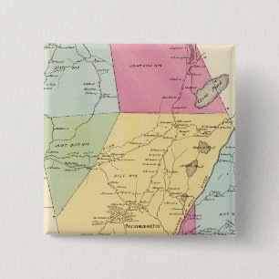 Badge Carré 5 Cm Poundridge, ville