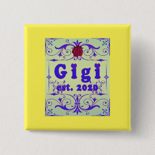 Badge Carré 5 Cm Pour Cette Spéciale "GiGi 2020"