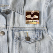 Badge Carré 5 Cm Pour l'amour de la vie (En situation)