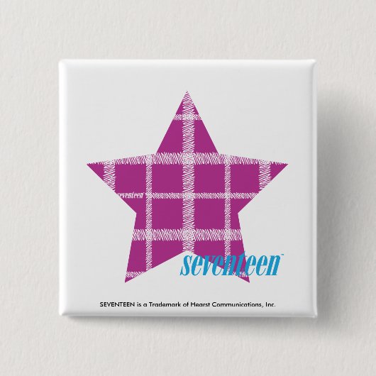 Badge Carré 5 Cm Pourpre 3 de plaid (Devant)