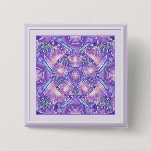 Badge Carré 5 Cm Pourpre W1