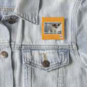 Badge Carré 5 Cm Pourquoi a-t-vous une peau ? (En situation)