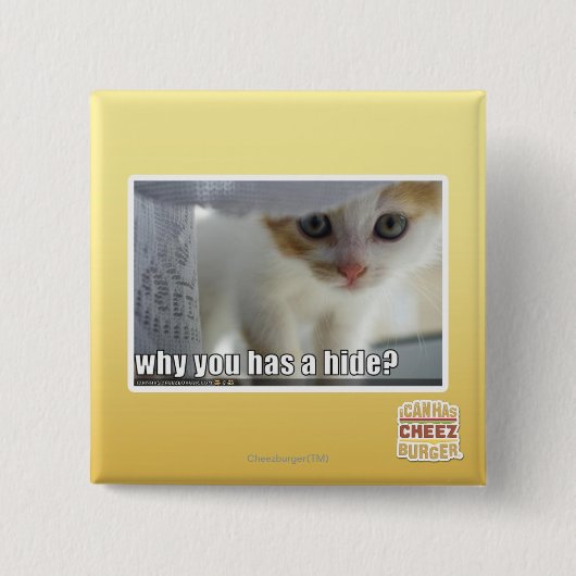 Badge Carré 5 Cm Pourquoi a-t-vous une peau ? (Devant)