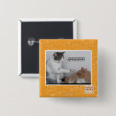 Badge Carré 5 Cm Poussée (Devant & derrière)