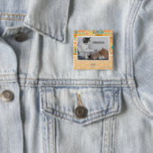 Badge Carré 5 Cm Poussée (En situation)