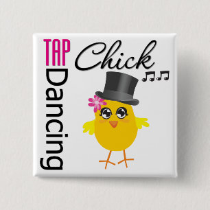 Badge Carré 5 Cm Poussin 2 de claquettes