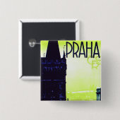 Badge Carré 5 Cm Praha (Devant & derrière)