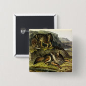 Badge Carré 5 Cm Prairie Wolf (Devant & derrière)