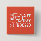 BADGE CARRÉ 5 CM PRATIQUE DE LA PAUSE (Devant)