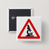 Badge Carré 5 Cm Précaution : LA SCIENCE ! (Devant & derrière)