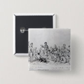 Badge Carré 5 Cm Prédicateur de The Field, 1837 (Devant & derrière)