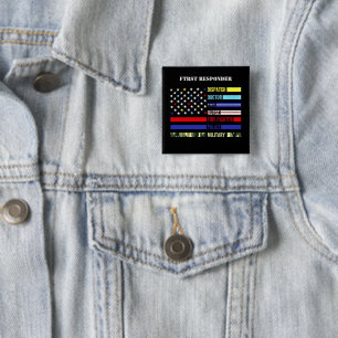 Badge Carré 5 Cm Premier répondeur
