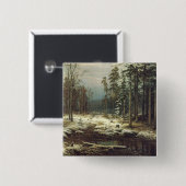 Badge Carré 5 Cm Première neige (Devant & derrière)